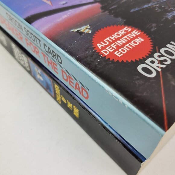Orson Scott Card Speaker for Dead, Children of Mind Unread Book Pair Vintage 90s - Picture 9 of 10